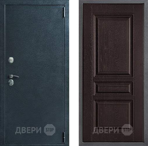 Входная металлическая Дверь Дверной континент ДК-70 Дизайн ФЛ-243 Дуб шоколадный в Наро-Фоминске