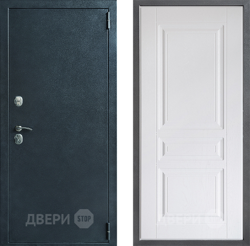 Входная металлическая Дверь Дверной континент ДК-70 Дизайн ФЛ-243 Альберо Браш серебро в Наро-Фоминске