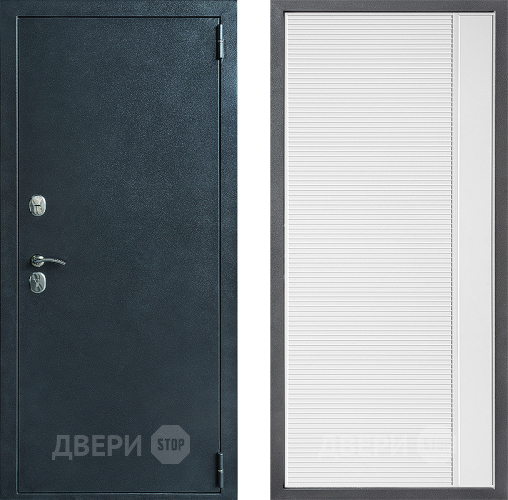 Входная металлическая Дверь Дверной континент ДК-70 Дизайн ФЛ-757 Белое Стекло Софт милк в Наро-Фоминске