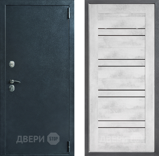 Входная металлическая Дверь Дверной континент ДК-70 Дизайн ФЛ-49 Бетон снежный в Наро-Фоминске