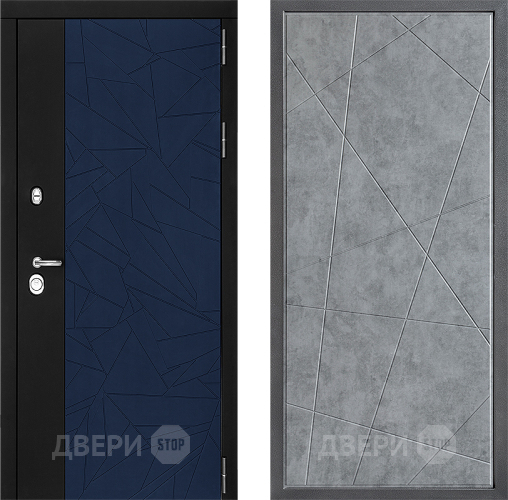 Входная металлическая Дверь Дверной континент ДК-9 ФЛ-655 Бетон серый в Наро-Фоминске