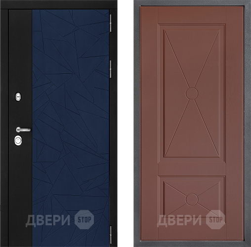 Входная металлическая Дверь Дверной континент ДК-9 ФЛ-617 Ясень шоколадный в Наро-Фоминске