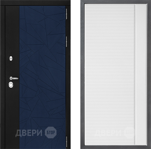 Входная металлическая Дверь Дверной континент ДК-9 ФЛ-757 Белое Стекло Софт милк в Наро-Фоминске