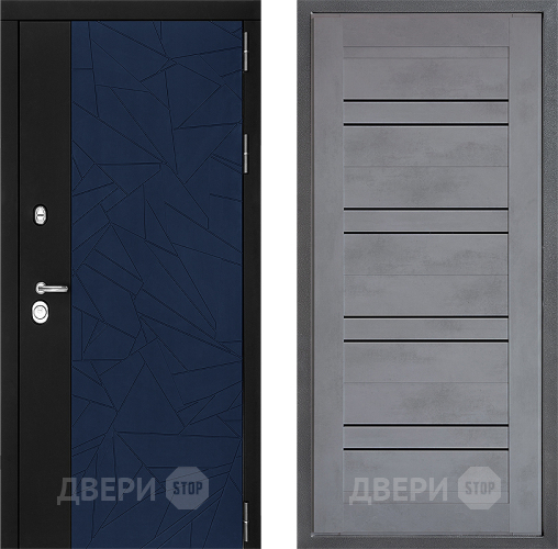 Входная металлическая Дверь Дверной континент ДК-9 ФЛ-49 Бетон серый в Наро-Фоминске