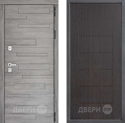 Входная металлическая Дверь Дверной континент ДК-10 ФЛ-Лайн Венге в Наро-Фоминске