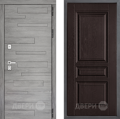 Входная металлическая Дверь Дверной континент ДК-10 ФЛ-243 Дуб шоколадный в Наро-Фоминске