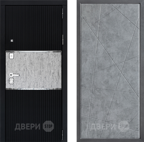 Входная металлическая Дверь Дверной континент ДК-13 ФЛ-655 Бетон серый в Наро-Фоминске