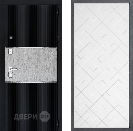 Входная металлическая Дверь Дверной континент ДК-13 ФЛ-Тиффани Белый софт в Наро-Фоминске