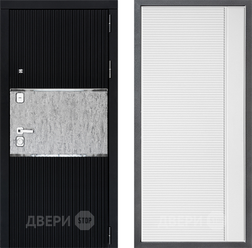 Входная металлическая Дверь Дверной континент ДК-13 ФЛ-757 Белое Стекло Софт милк в Наро-Фоминске