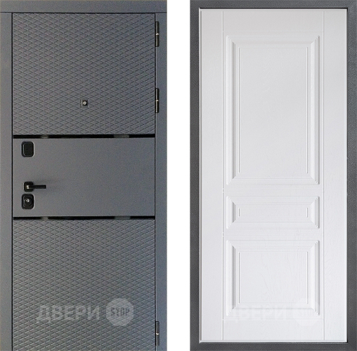 Входная металлическая Дверь Дверной континент Диамант Дизайн ФЛ-243 Альберо Браш серебро в Наро-Фоминске