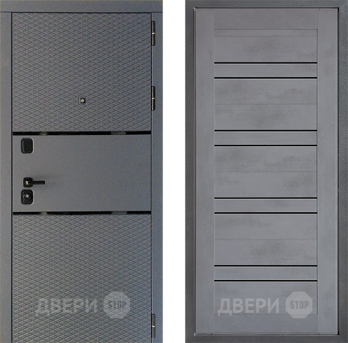 Дверь Дверной континент Диамант Дизайн ФЛ-49 Бетон серый в Наро-Фоминске