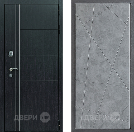 Входная металлическая Дверь Дверной континент Теплолюкс Дизайн ФЛ-655 Бетон серый в Наро-Фоминске