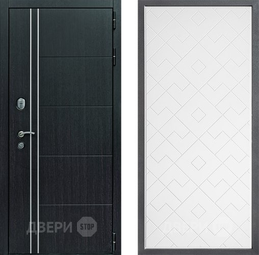 Входная металлическая Дверь Дверной континент Теплолюкс Дизайн ФЛ-Тиффани Белый софт в Наро-Фоминске