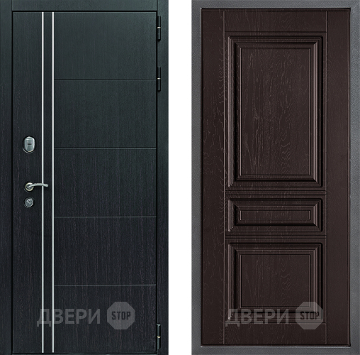 Дверь Дверной континент Теплолюкс Дизайн ФЛ-243 Дуб шоколадный в Наро-Фоминске