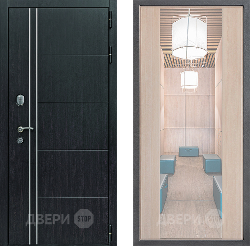 Дверь Дверной континент Теплолюкс Дизайн ФЛЗ-1 Зеркало Капучино в Наро-Фоминске