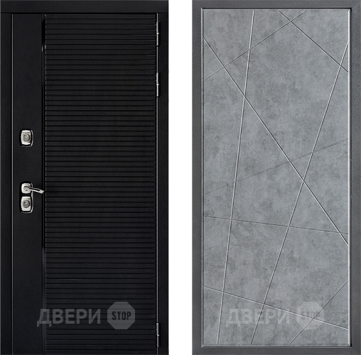 Входная металлическая Дверь Дверной континент ДК-1 ФЛ-655 Бетон серый в Наро-Фоминске