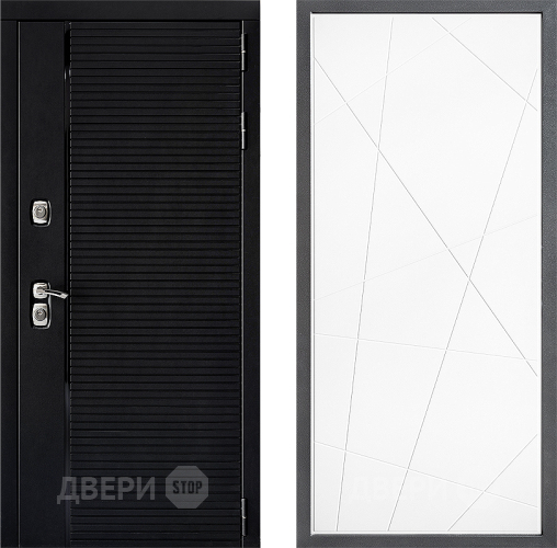 Входная металлическая Дверь Дверной континент ДК-1 ФЛ-655 Белый софт в Наро-Фоминске