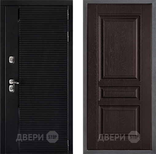 Входная металлическая Дверь Дверной континент ДК-1 ФЛ-243 Дуб шоколадный в Наро-Фоминске