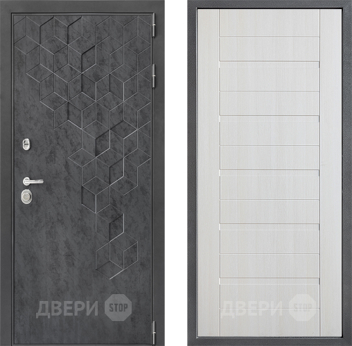Входная металлическая Дверь Дверной континент ДК-3/713 ФЛ-70 Лиственница белая в Наро-Фоминске