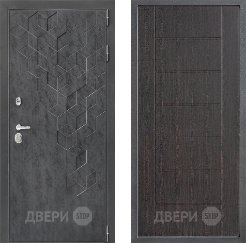Входная металлическая Дверь Дверной континент ДК-3/713 ФЛ-Лайн Венге в Наро-Фоминске