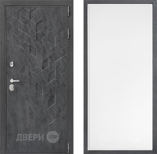 Входная металлическая Дверь Дверной континент ДК-3/713 ФЛ-649 Белый софт в Наро-Фоминске