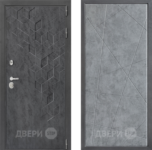 Входная металлическая Дверь Дверной континент ДК-3/713 ФЛ-655 Бетон серый в Наро-Фоминске
