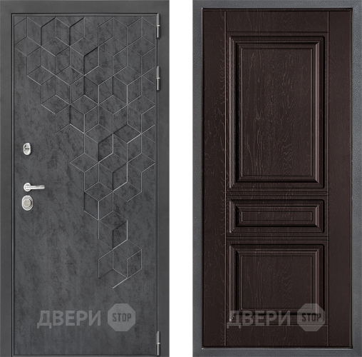 Входная металлическая Дверь Дверной континент ДК-3/713 ФЛ-243 Дуб шоколадный в Наро-Фоминске