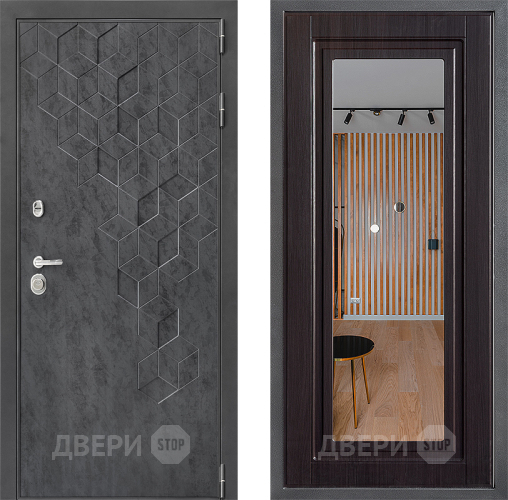 Дверь Дверной континент ДК-3/713 ФЛЗ Зеркало Венге в Наро-Фоминске