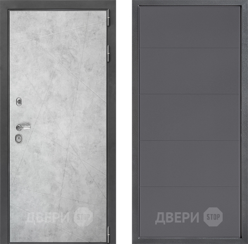 Входная металлическая Дверь Дверной континент ДК-3/743 ФЛ-649 Графит софт в Наро-Фоминске
