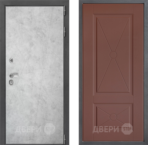 Входная металлическая Дверь Дверной континент ДК-3/743 ФЛ-617 Ясень шоколадный в Наро-Фоминске