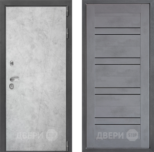 Входная металлическая Дверь Дверной континент ДК-3/743 ФЛ-49 Бетон серый в Наро-Фоминске