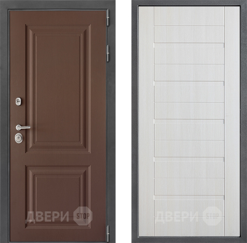 Входная металлическая Дверь Дверной континент ДК-3/729 ФЛ-70 Лиственница белая в Наро-Фоминске