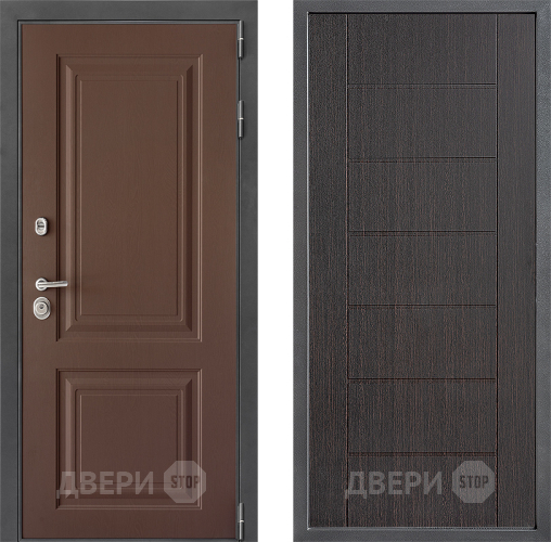 Входная металлическая Дверь Дверной континент ДК-3/729 ФЛ-Лайн Венге в Наро-Фоминске