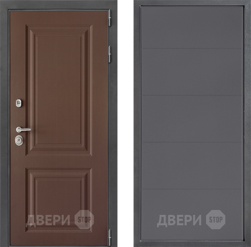 Входная металлическая Дверь Дверной континент ДК-3/729 ФЛ-649 Графит софт в Наро-Фоминске