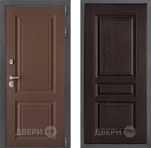 Входная металлическая Дверь Дверной континент ДК-3/729 ФЛ-243 Дуб шоколадный в Наро-Фоминске