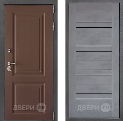 Входная металлическая Дверь Дверной континент ДК-3/729 ФЛ-49 Бетон серый в Наро-Фоминске