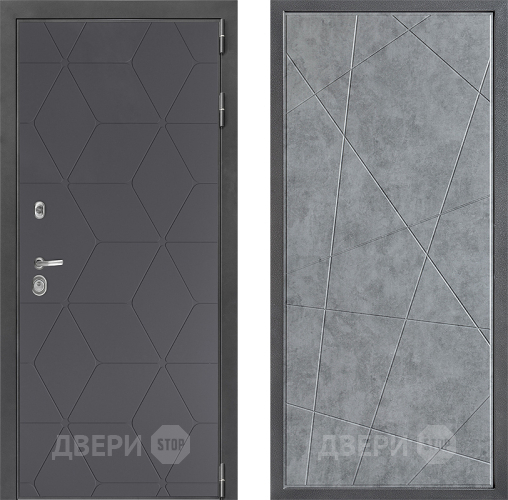 Входная металлическая Дверь Дверной континент ДК-3/744 ФЛ-655 Бетон серый в Наро-Фоминске