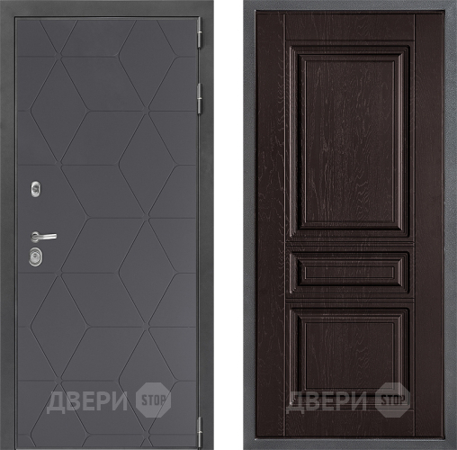 Входная металлическая Дверь Дверной континент ДК-3/744 ФЛ-243 Дуб шоколадный в Наро-Фоминске