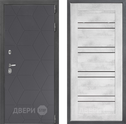 Входная металлическая Дверь Дверной континент ДК-3/744 ФЛ-49 Бетон снежный в Наро-Фоминске