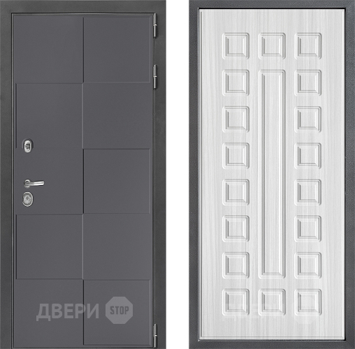 Входная металлическая Дверь Дверной континент ДК-3/606 ФЛ-183 Сандал белый в Наро-Фоминске
