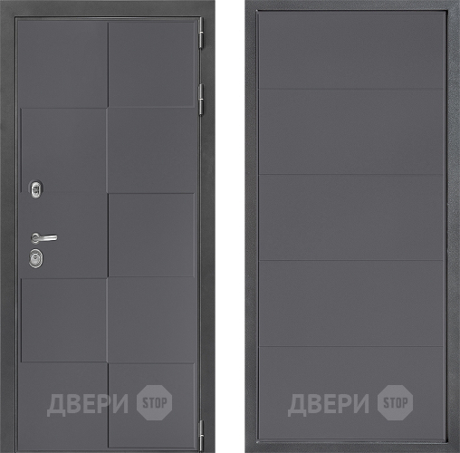Входная металлическая Дверь Дверной континент ДК-3/606 ФЛ-649 Графит софт в Наро-Фоминске