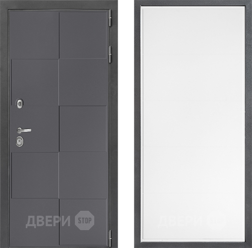 Входная металлическая Дверь Дверной континент ДК-3/606 ФЛ-649 Белый софт в Наро-Фоминске