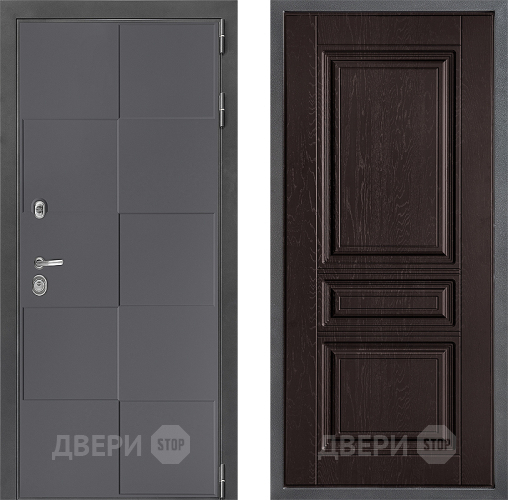 Входная металлическая Дверь Дверной континент ДК-3/606 ФЛ-243 Дуб шоколадный в Наро-Фоминске
