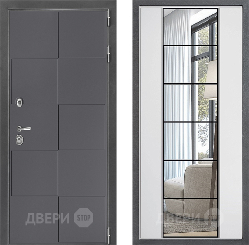 Дверь Дверной континент ДК-3/606 ФЛЗ-2 Зеркало Белый софт в Наро-Фоминске
