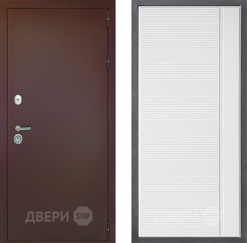 Дверь Дверной континент Рубикон Медь Дизайн ФЛ-757 Белое Стекло Софт милк в Наро-Фоминске