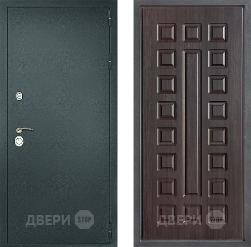 Входная металлическая Дверь Дверной континент Рубикон Серебро Дизайн ФЛ-183 Венге в Наро-Фоминске