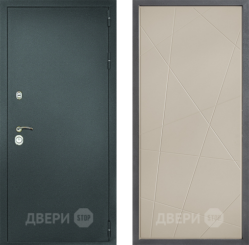 Входная металлическая Дверь Дверной континент Рубикон Серебро Дизайн ФЛ-655 Капучино в Наро-Фоминске