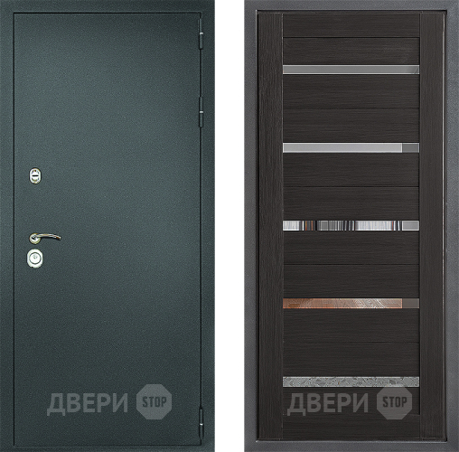 Дверь Дверной континент Рубикон Серебро Дизайн ФЛ-47 Венге в Наро-Фоминске
