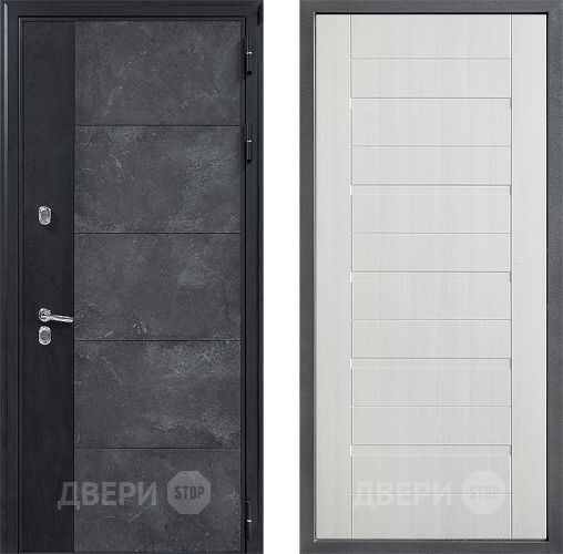 Входная металлическая Дверь Дверной континент ДК-15 Бетон ТЕРМО ФЛ-70 Лиственница белая в Наро-Фоминске
