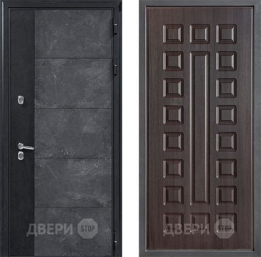 Входная металлическая Дверь Дверной континент ДК-15 Бетон ТЕРМО ФЛ-183 Венге в Наро-Фоминске